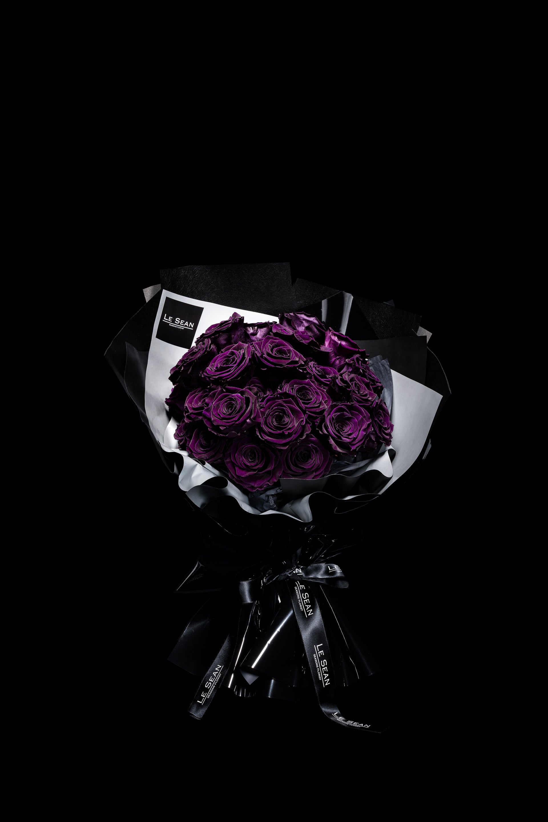 Le Sean Preserved Bouquet - Royal Purple