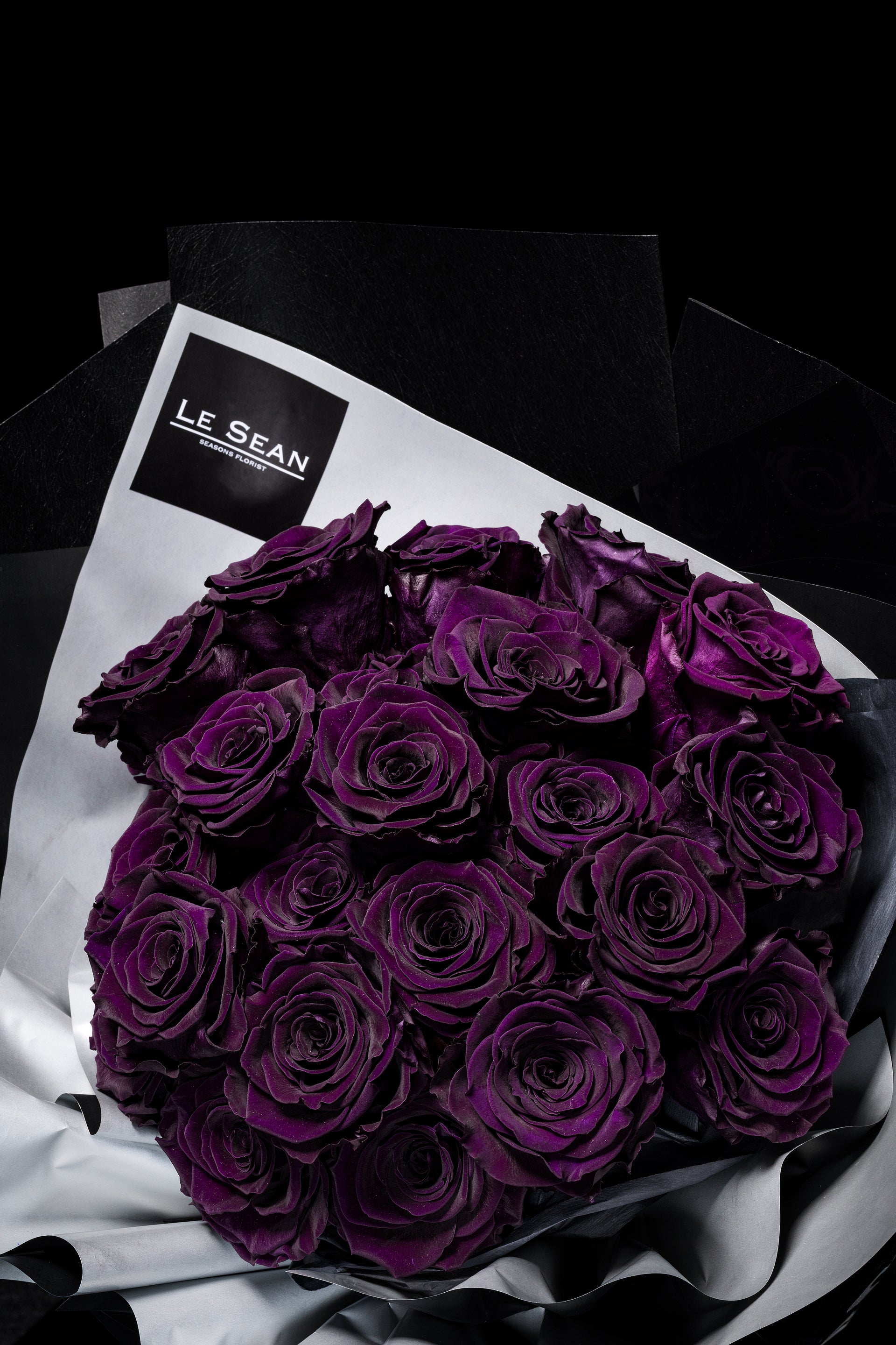LE SEAN 保鮮花束 - 紫棠色