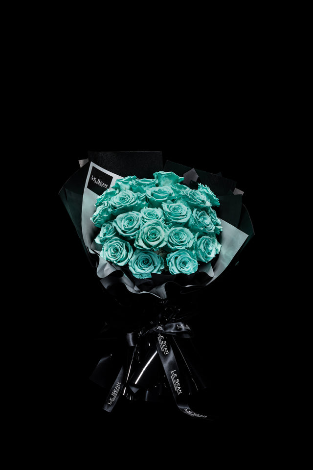 Le Sean Preserved Bouquet - Turquoise